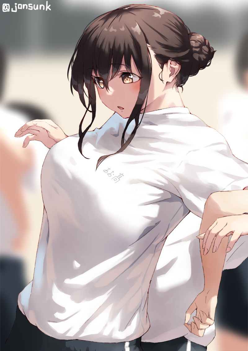 This is a pixiv picture whose title is 相方に不意をつかれた子.
