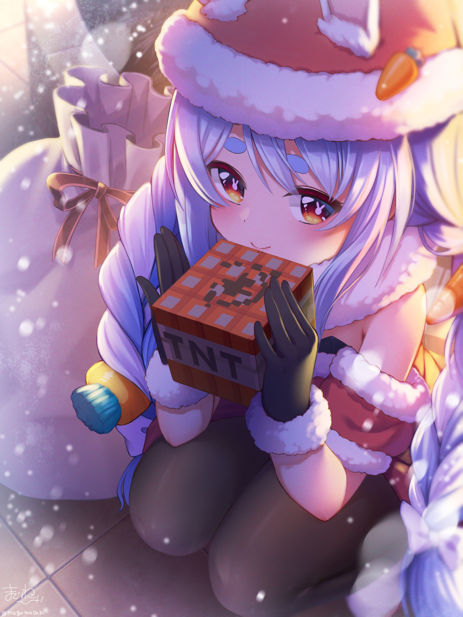 This is a pixiv picture whose title is サンタぺこさん.