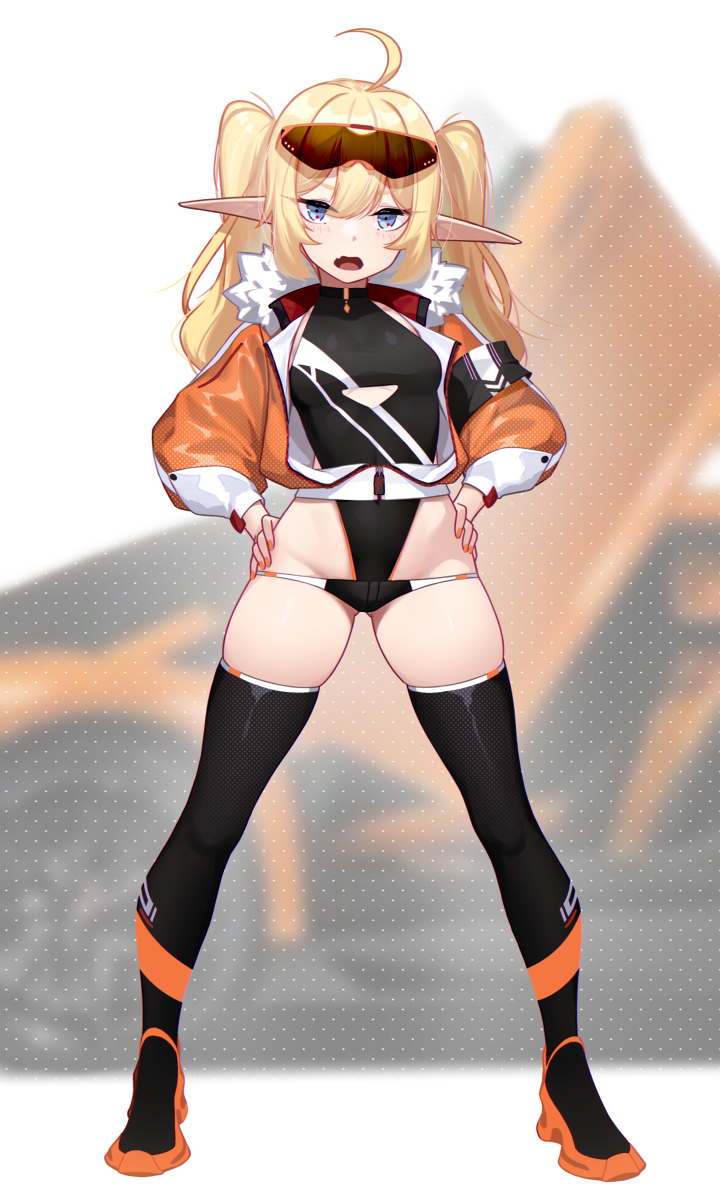 This is a pixiv picture whose title is 生意気なエルフ.