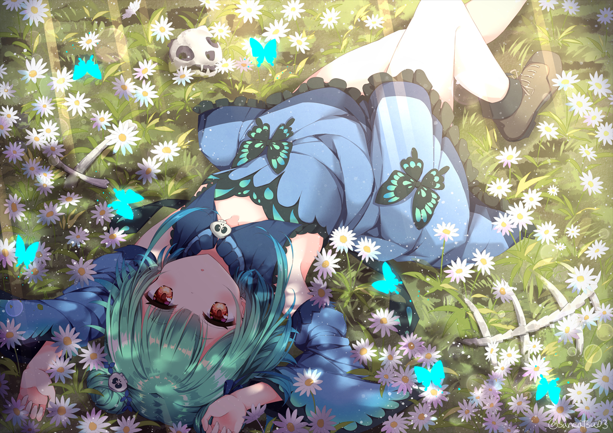 This is a pixiv picture whose title is 白昼夢.