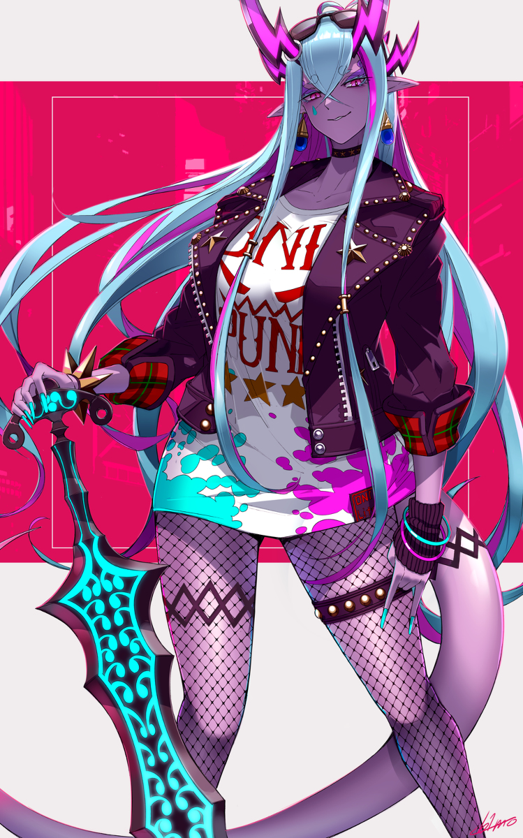 This is a pixiv picture whose title is 伊吹お姉さん×オニパンク.