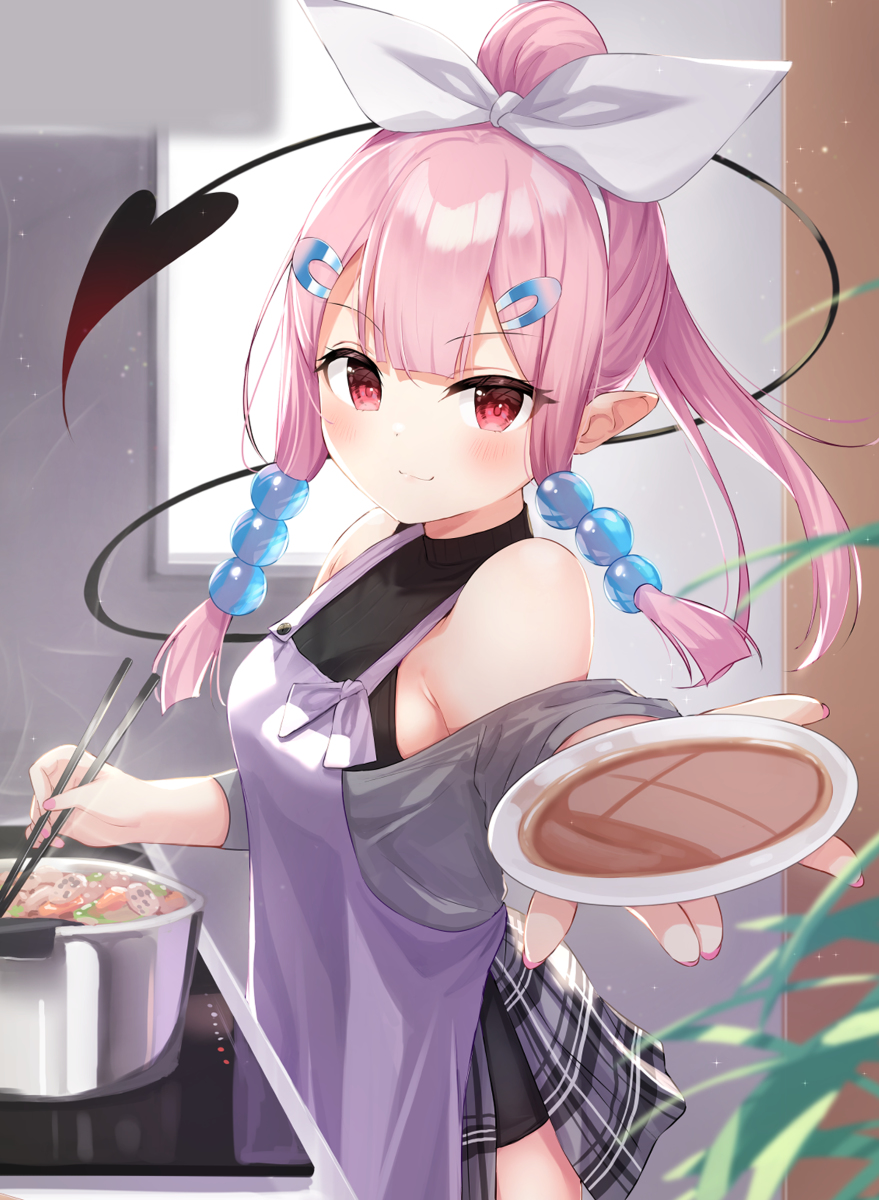This is a pixiv picture whose title is 味見してくれる？.