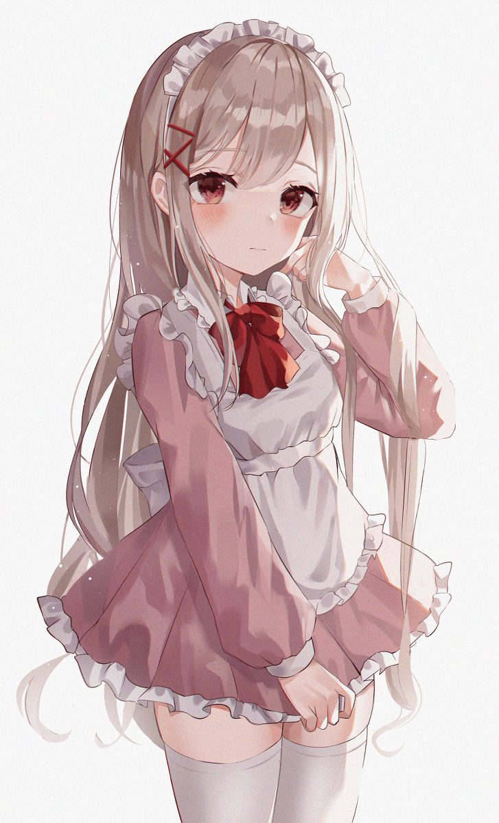 This is a pixiv picture whose title is メイドちゃん.