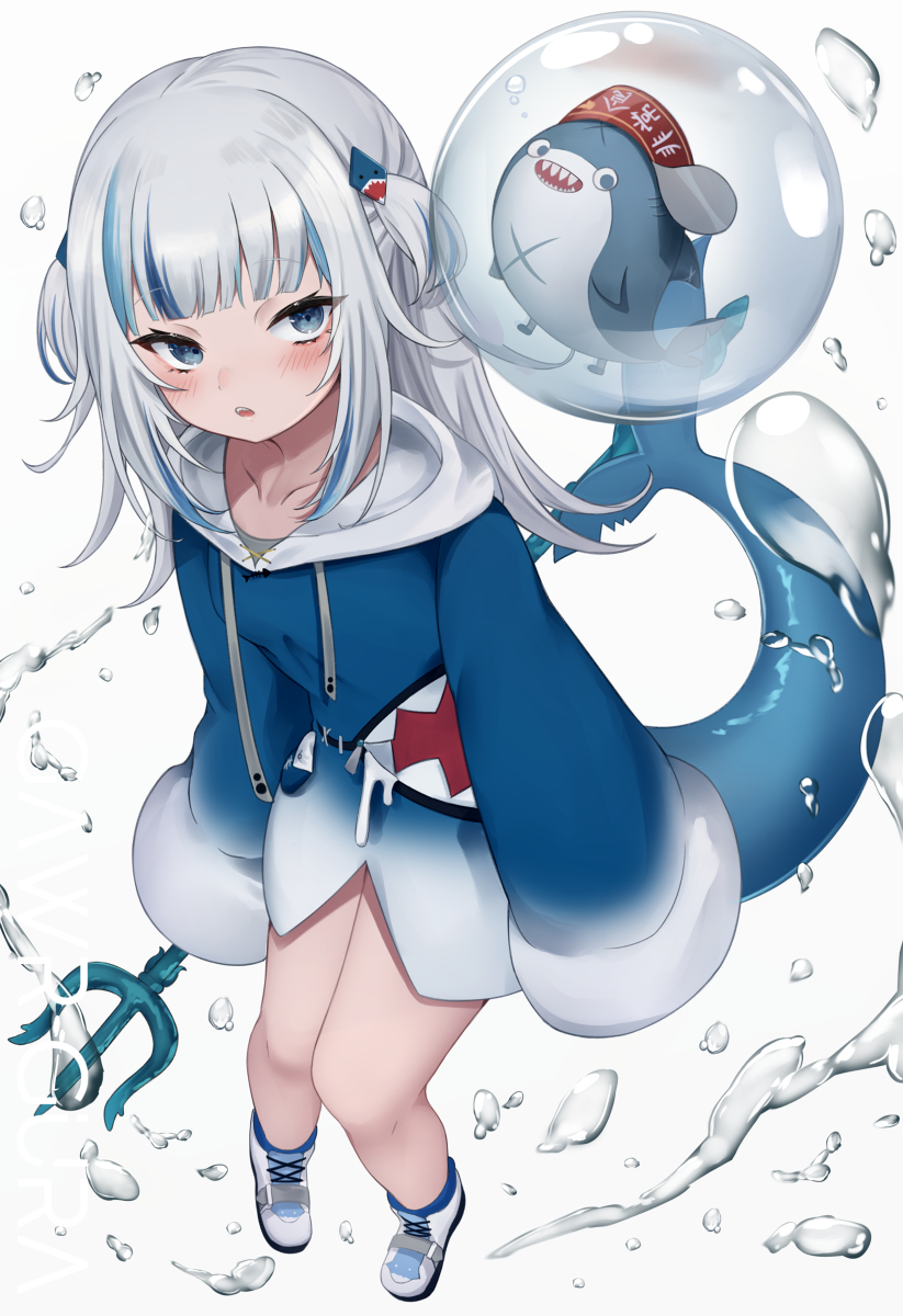 This is a pixiv picture whose title is Gawr Gura.