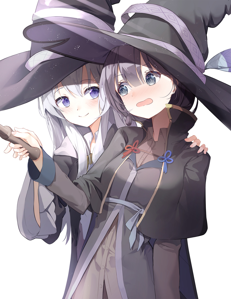 This is a pixiv picture whose title is 魔女の旅々.