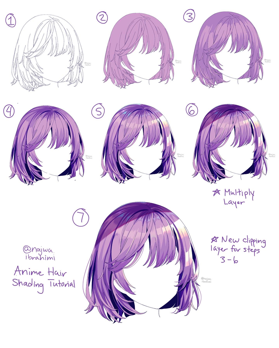 This is a pixiv picture whose title is Step-by-Step Tutorials.