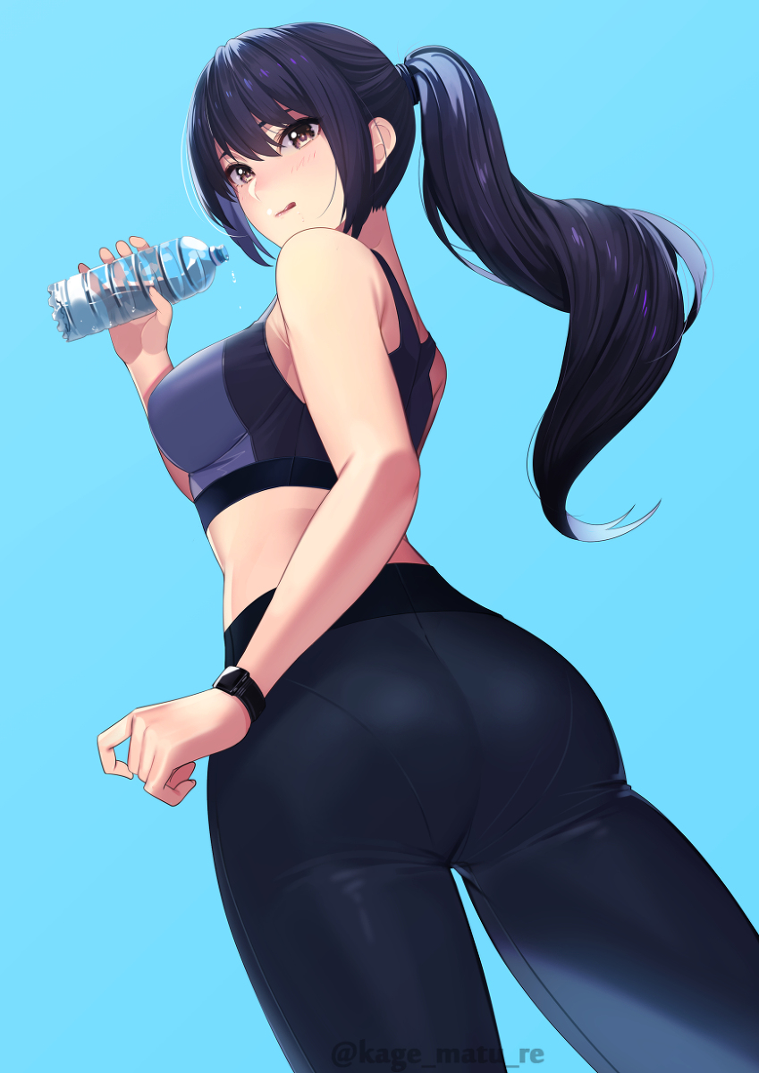 This is a pixiv picture whose title is 給水.