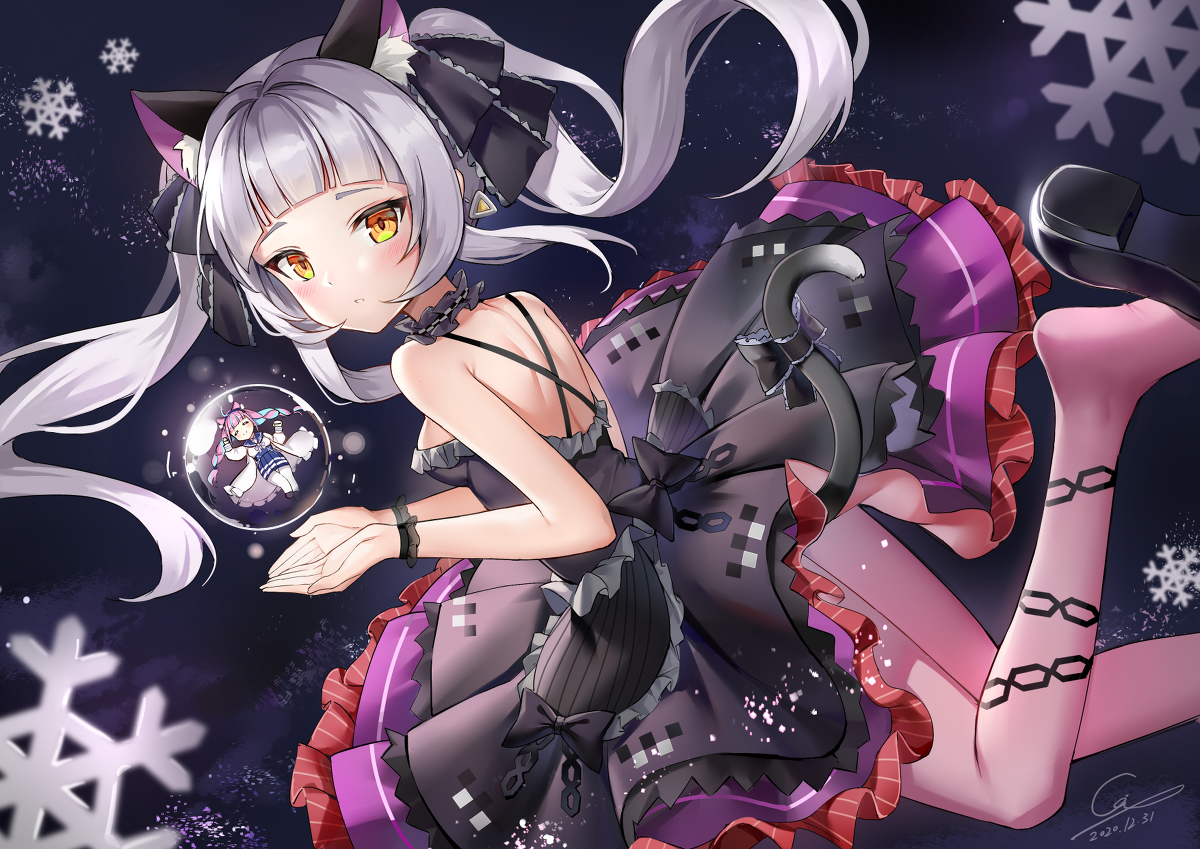 This is a pixiv picture whose title is 最後の冬セイレイ：シオンちゃん.