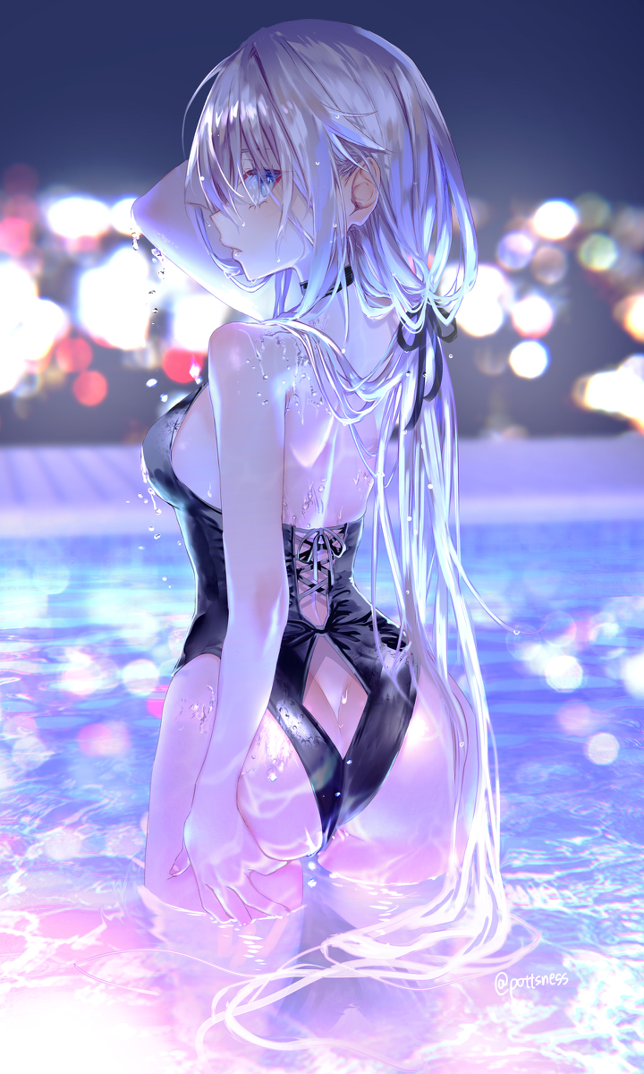 This is a pixiv picture whose title is ナイトプール9A-91ちゃん.