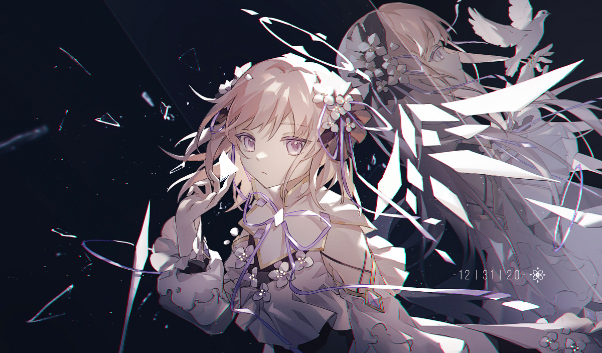 This is a pixiv picture whose title is 鏡.