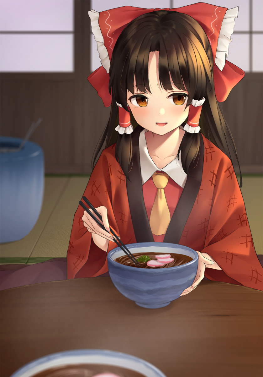 This is a pixiv picture whose title is 年越し霊夢.
