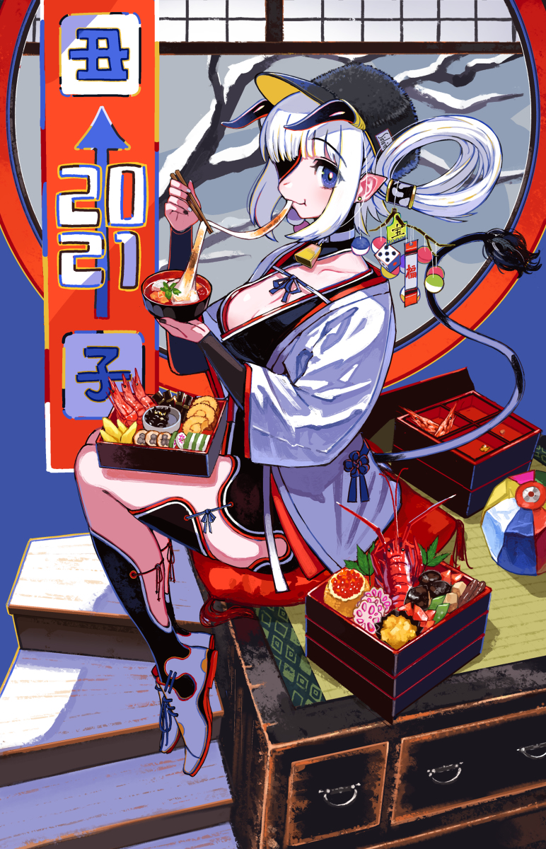 This is a pixiv picture whose title is 行く年来る年.