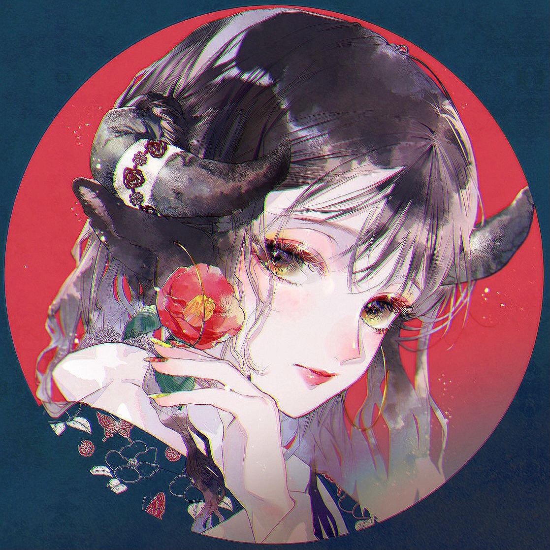 This is a pixiv picture whose title is 2021.