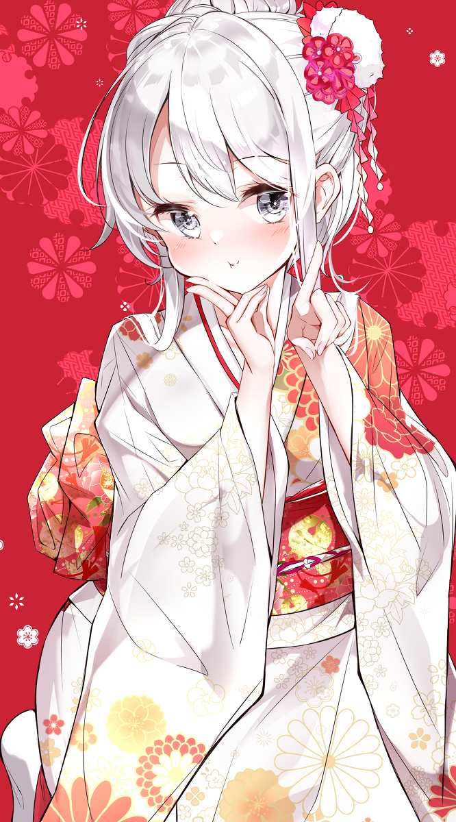 This is a pixiv picture whose title is 【謹賀新年】妹ちゃんの初詣！.