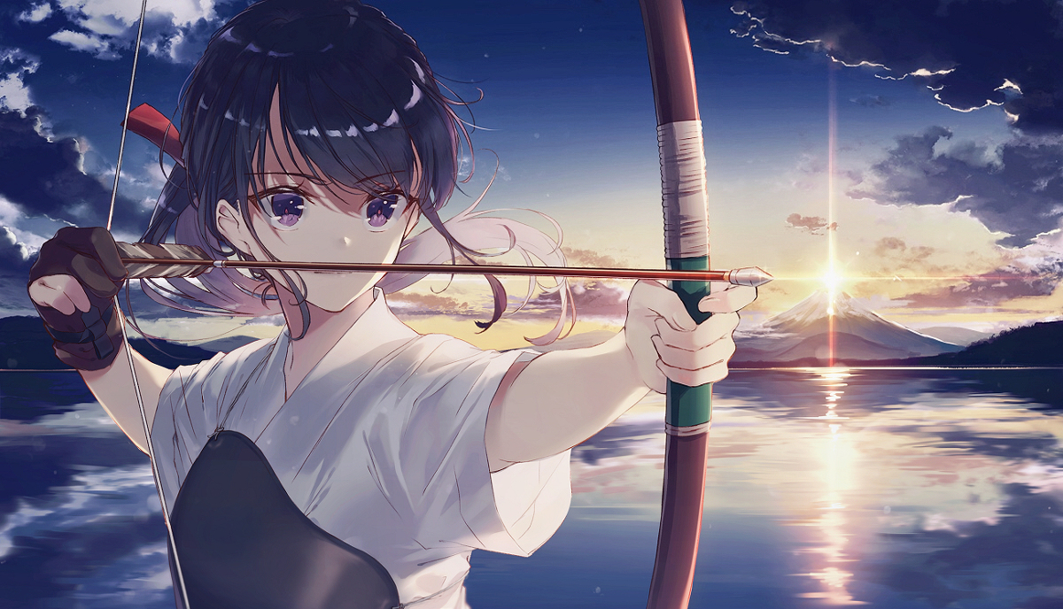 This is a pixiv picture whose title is 未来への一矢.