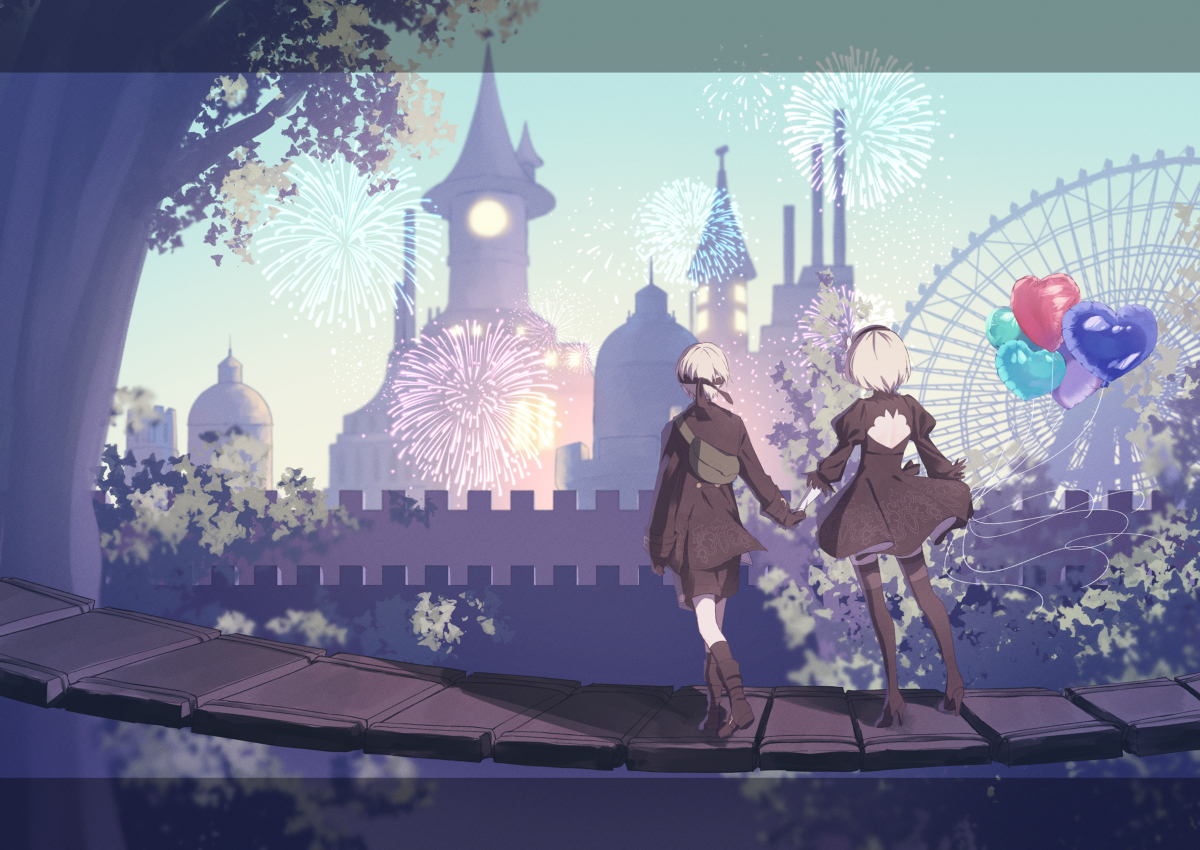 This is a pixiv picture whose title is NieR①.