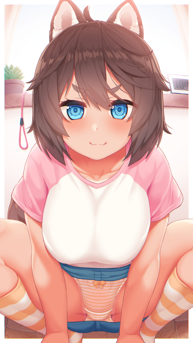This is a pixiv picture whose title is おすわりが出来るわんこ.