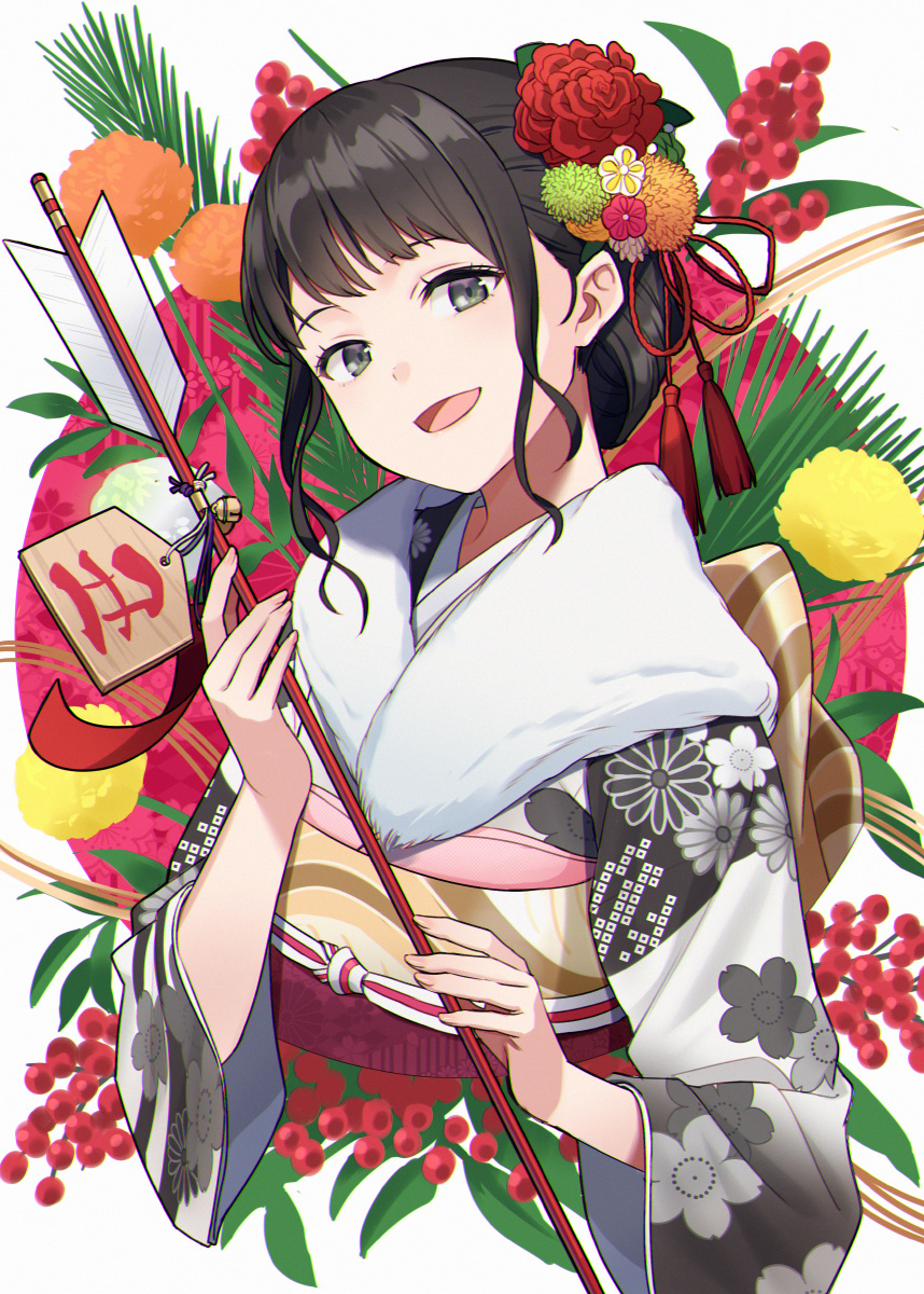 This is a pixiv picture whose title is あけおめ2021.