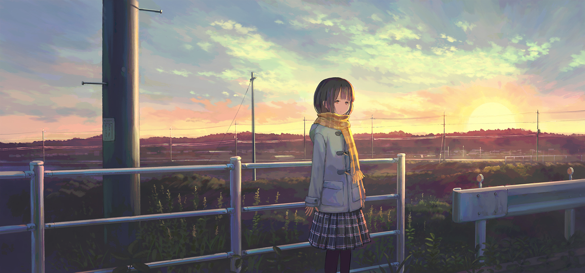 This is a pixiv picture whose title is 早朝.