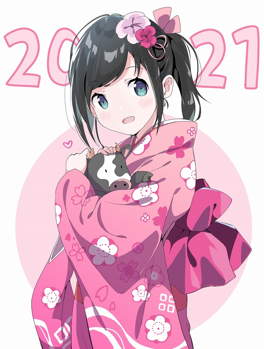 This is a pixiv picture whose title is 2021.