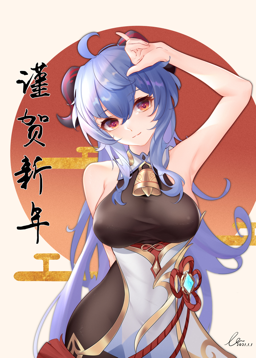 This is a pixiv picture whose title is 新年快乐.