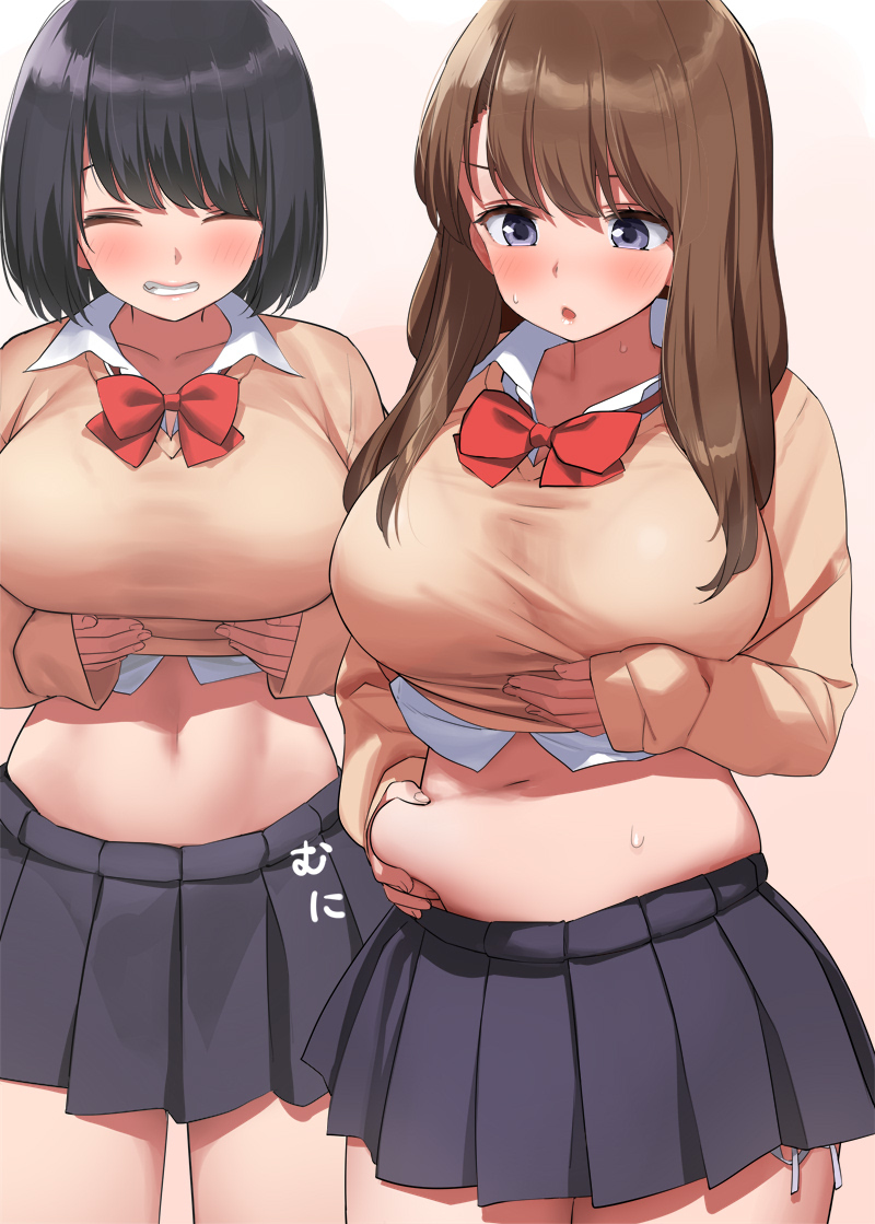 This is a pixiv picture whose title is 今年は痩せようかなと思ってるおなかがぷにぷにな子.