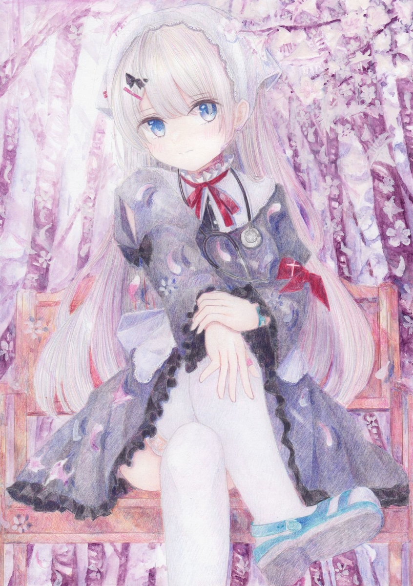 This is a pixiv picture whose title is ハルシオン.