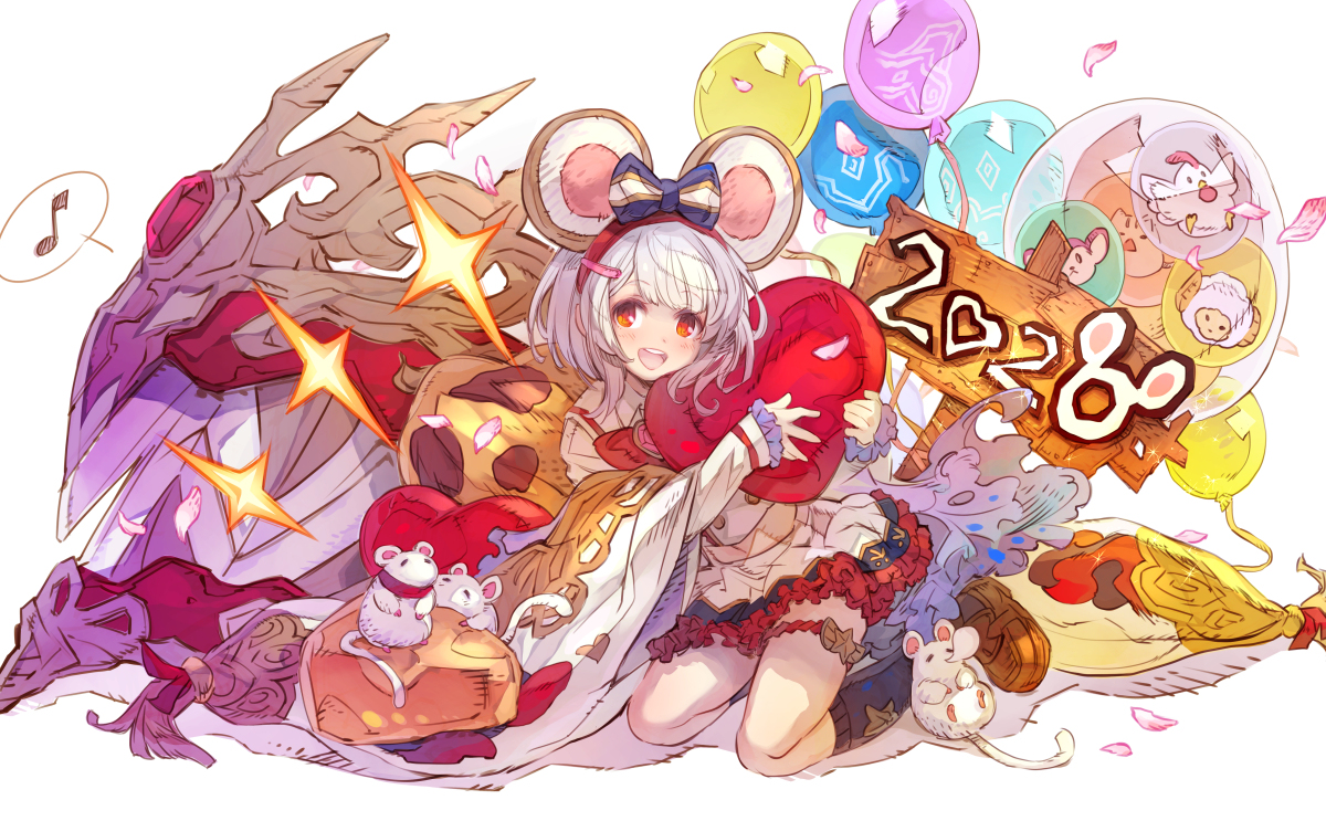 This is a pixiv picture whose title is 子年びから.