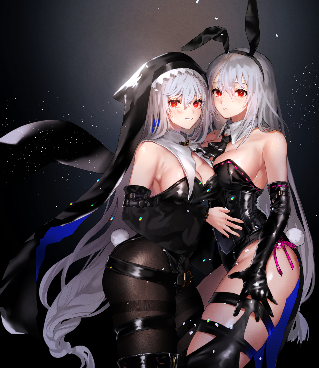 This is a pixiv picture whose title is 深海バニー.