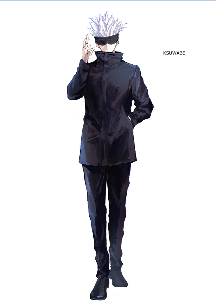 This is a pixiv picture whose title is 五条悟.