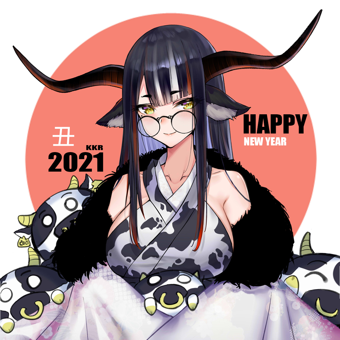 This is a pixiv picture whose title is 謹賀新年2021.