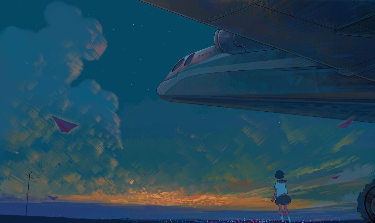 This is a pixiv picture whose title is 你已远去 消失在人海.