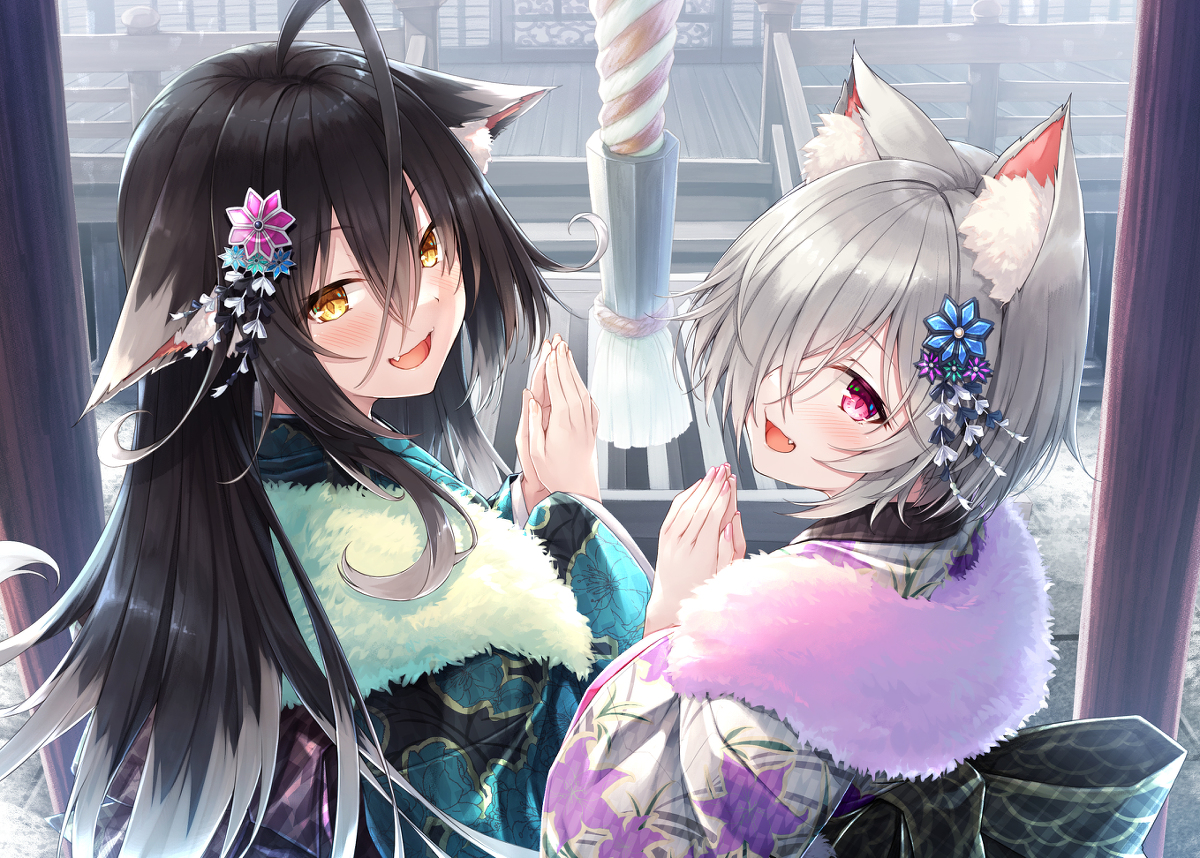 This is a pixiv picture whose title is 2021初詣.