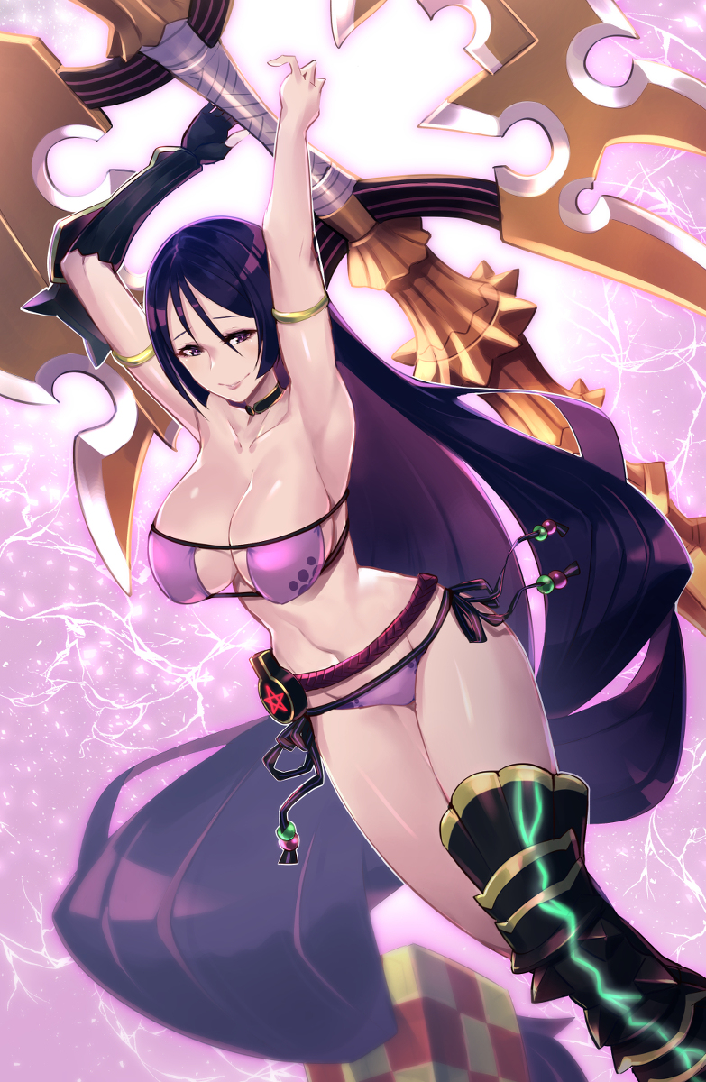 This is a pixiv picture whose title is 水着頼光.