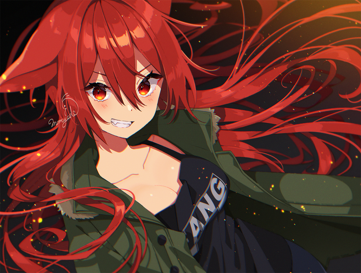 This is a pixiv picture whose title is 🔥.