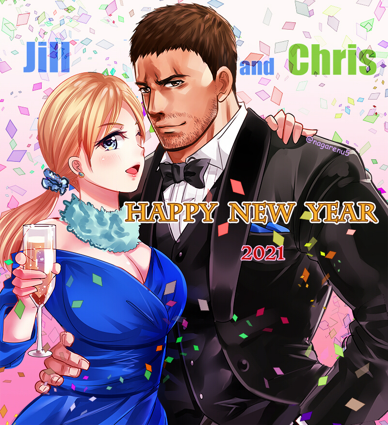 This is a pixiv picture whose title is 年賀状絵２.