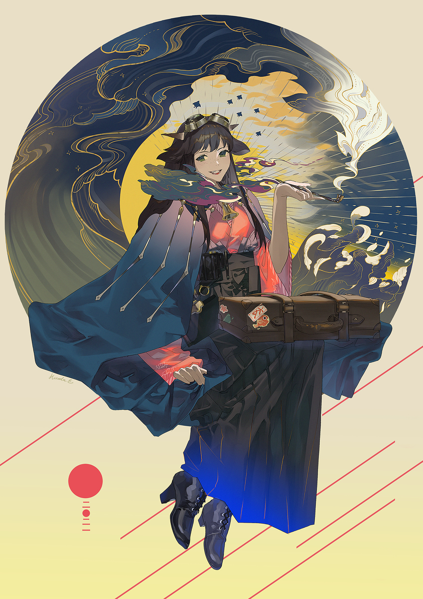 This is a pixiv picture whose title is 謹賀新年.