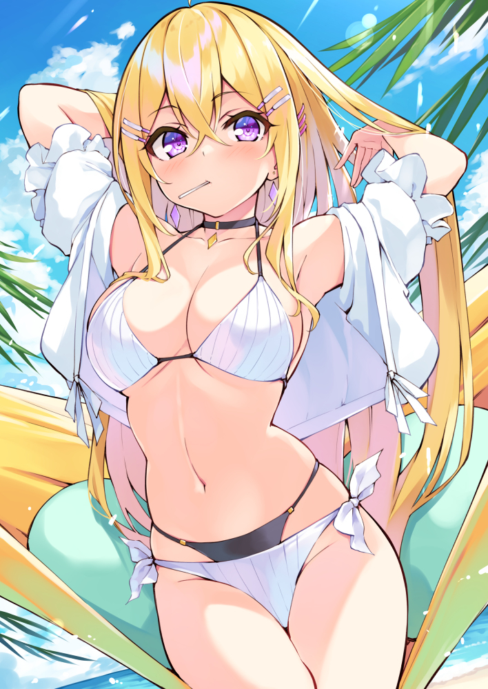 This is a pixiv picture whose title is 水着牡丹さん.