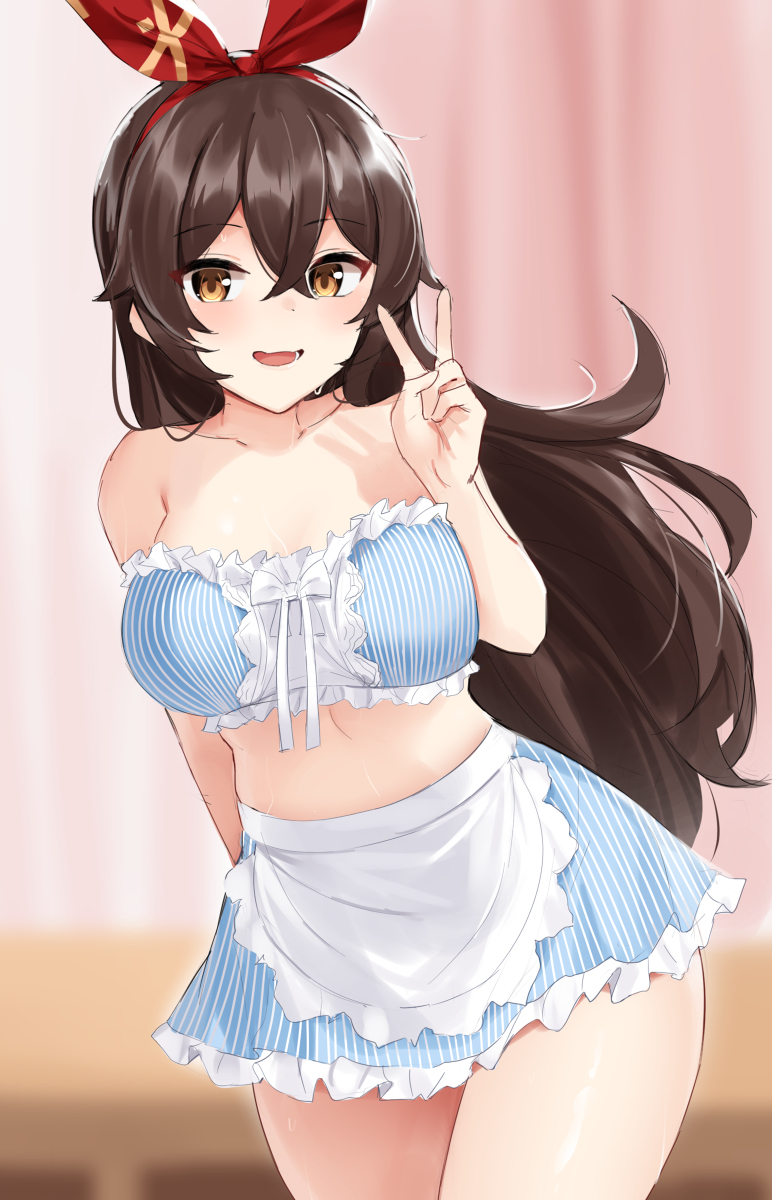 This is a pixiv picture whose title is アンバー(原神).