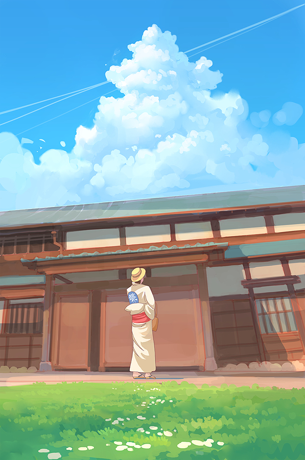 This is a pixiv picture whose title is Wind (study).