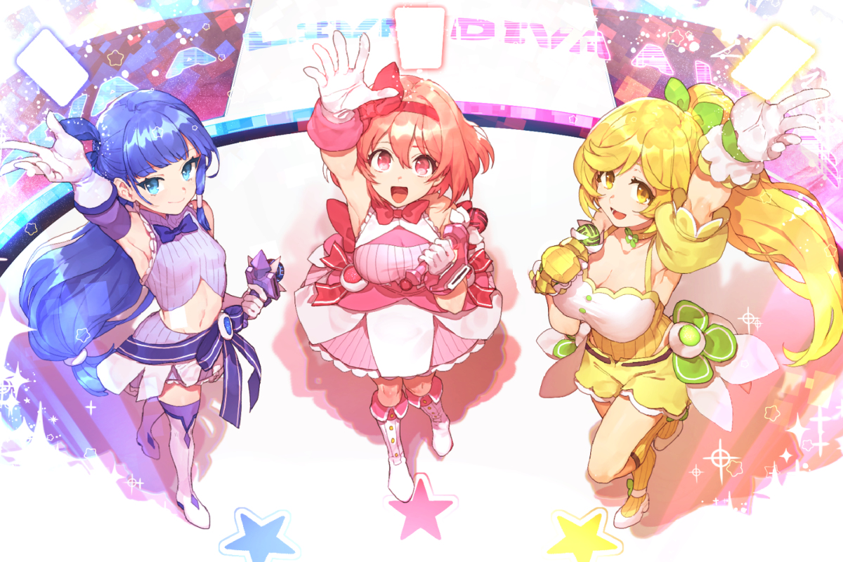 This is a pixiv picture whose title is DIVA(A)LIVE放送開始.