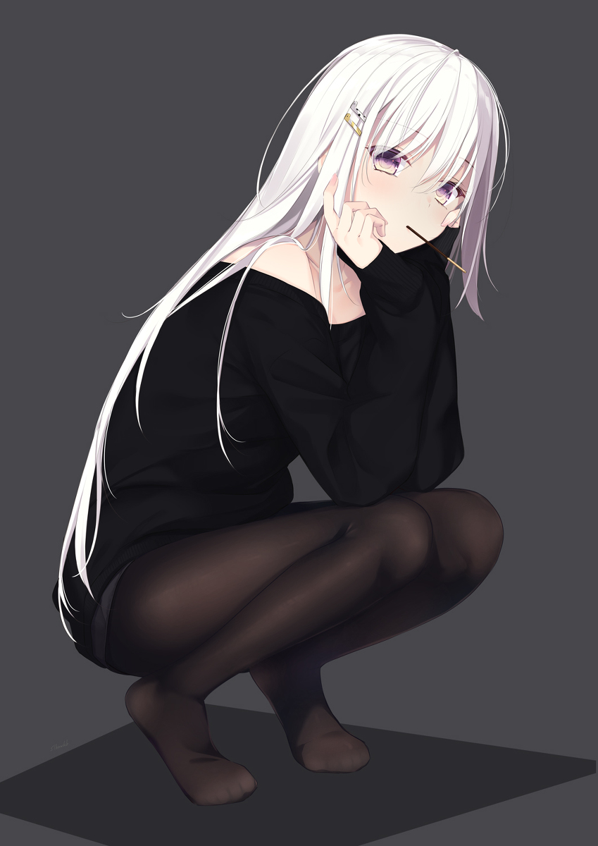 This is a pixiv picture whose title is 待.