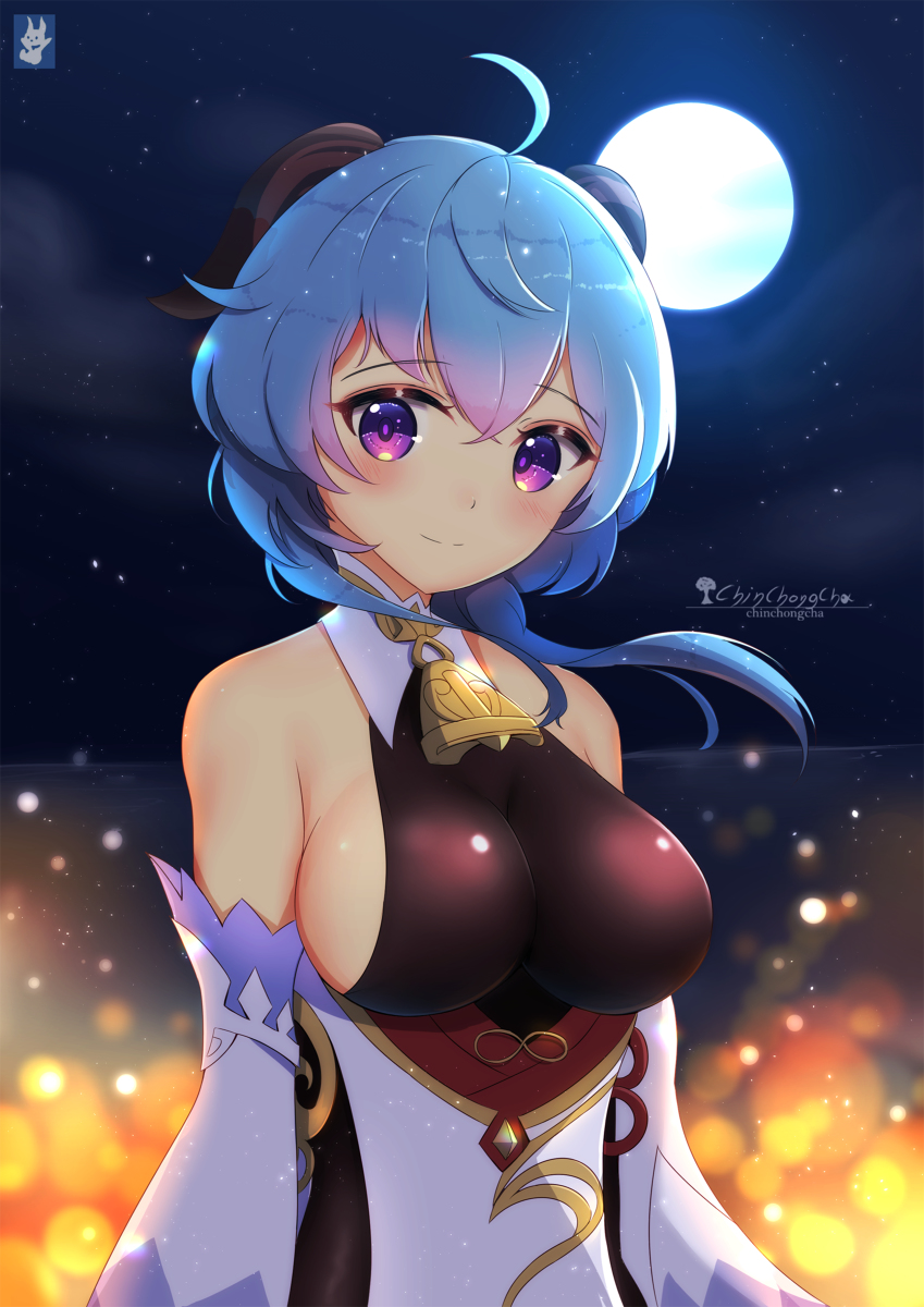 This is a pixiv picture whose title is 甘雨.