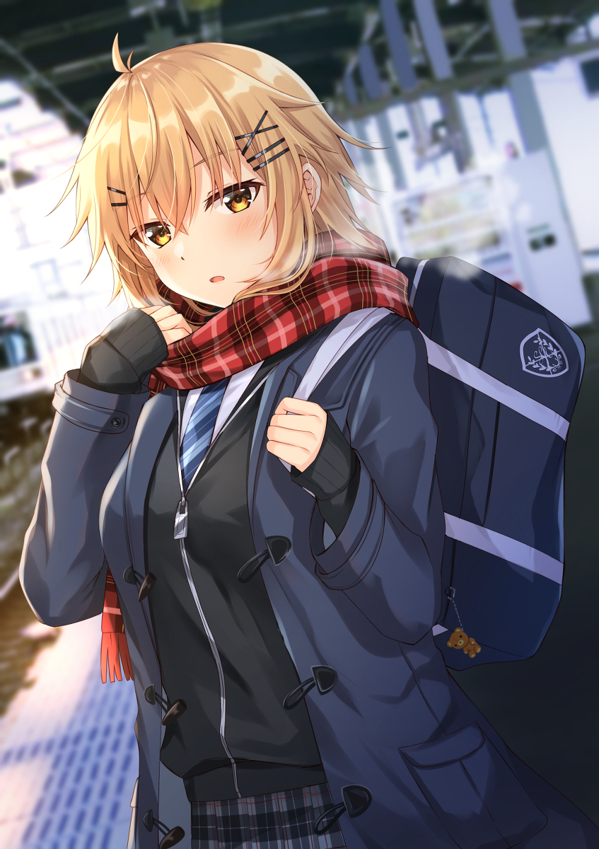 This is a pixiv picture whose title is 「……おはよ」.
