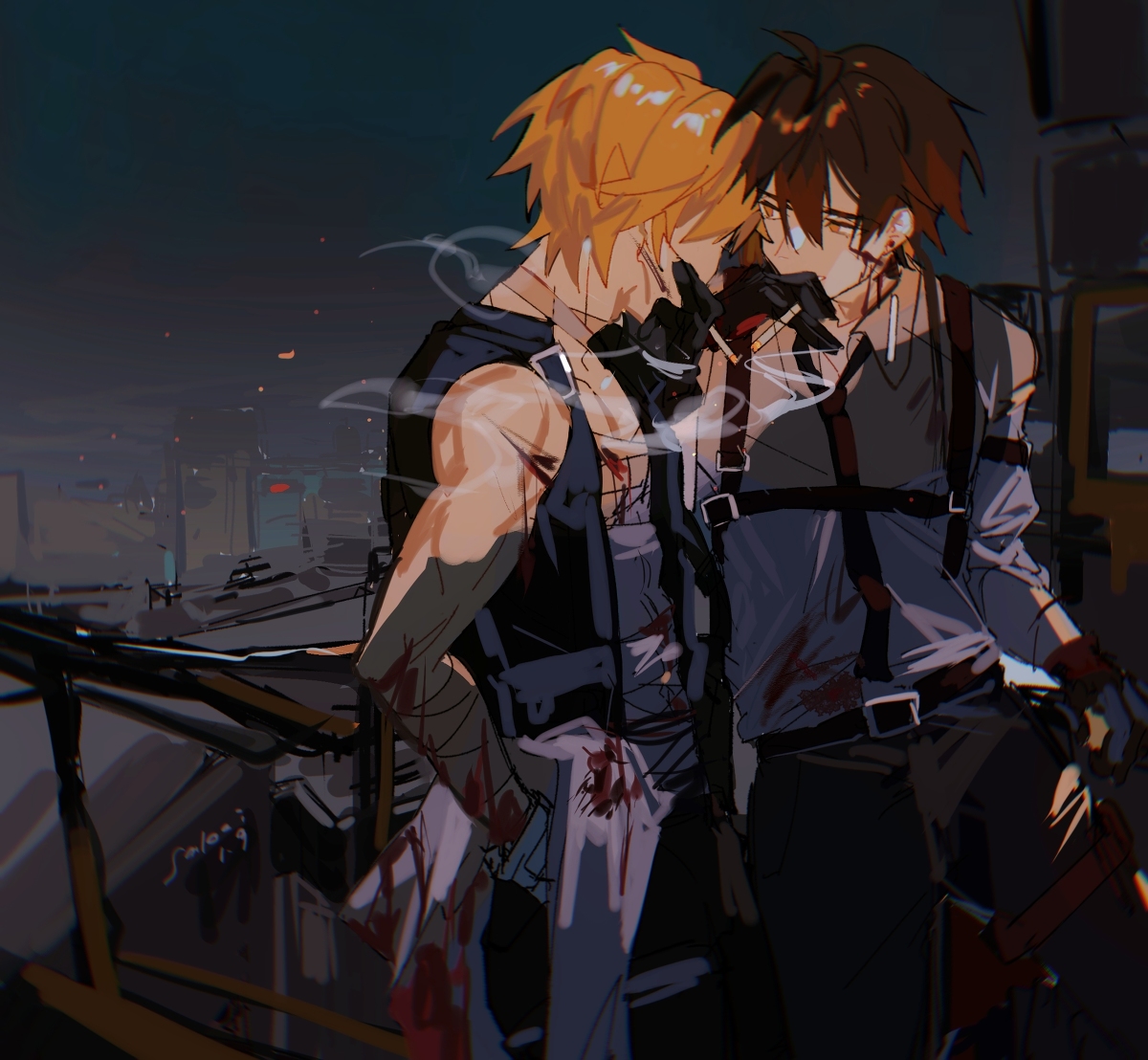 This is a pixiv picture whose title is 是点图来着.