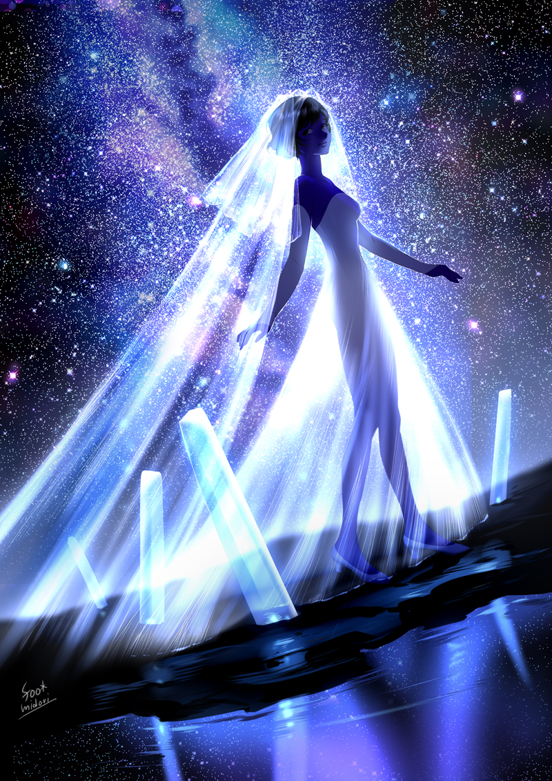 This is a pixiv picture whose title is 今夜、すべての星が落ちても.