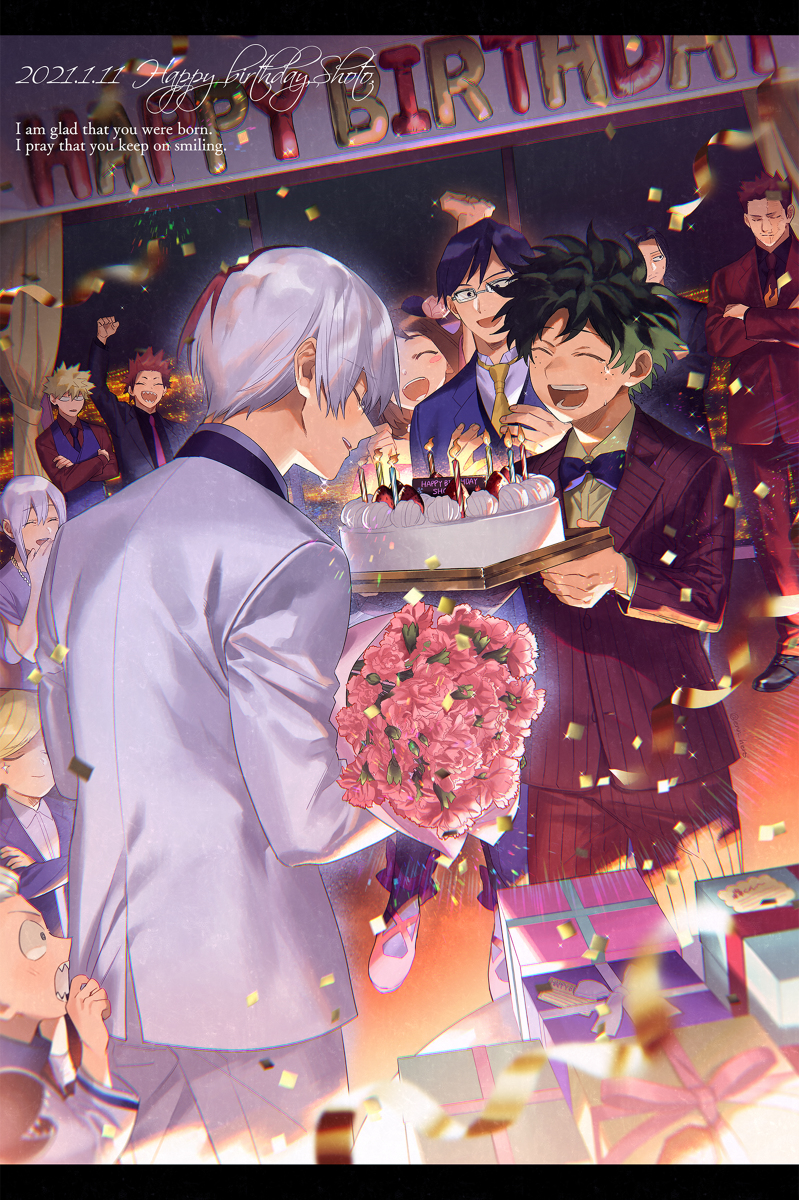 This is a pixiv picture whose title is きみが生まれた日に.