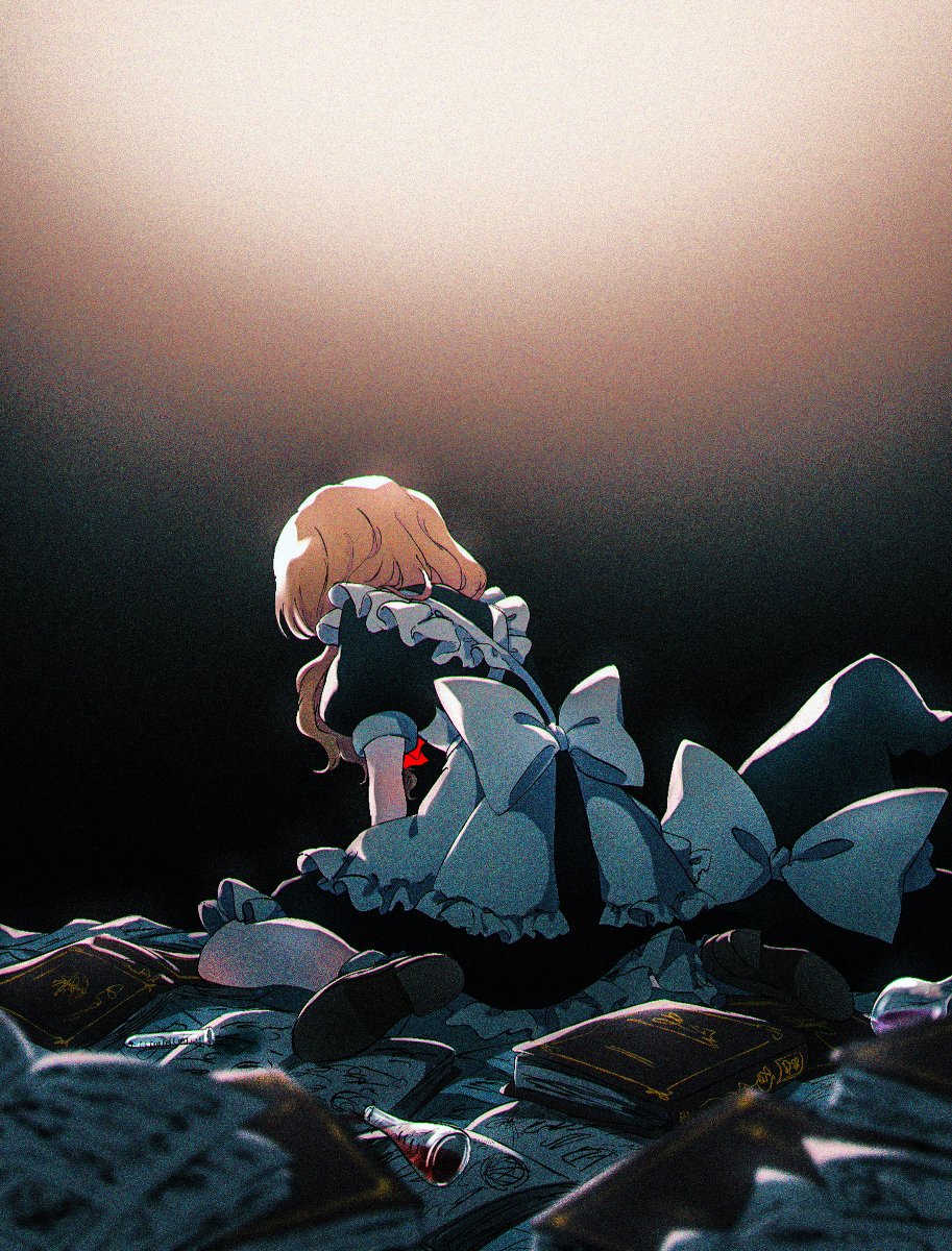 This is a pixiv picture whose title is もう疲れた.
