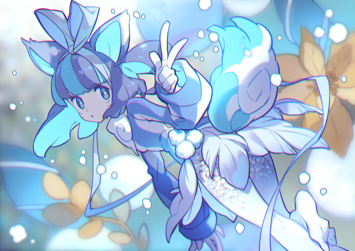 This is a pixiv picture whose title is ユキギツネ.
