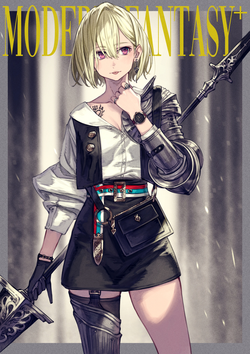 This is a pixiv picture whose title is 現代ファンタジー.